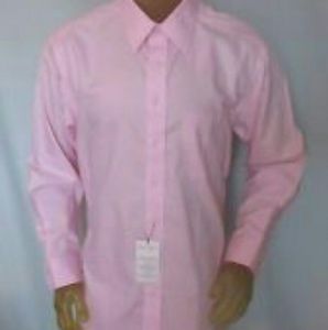 RoundTree & Yorke pink solid button down